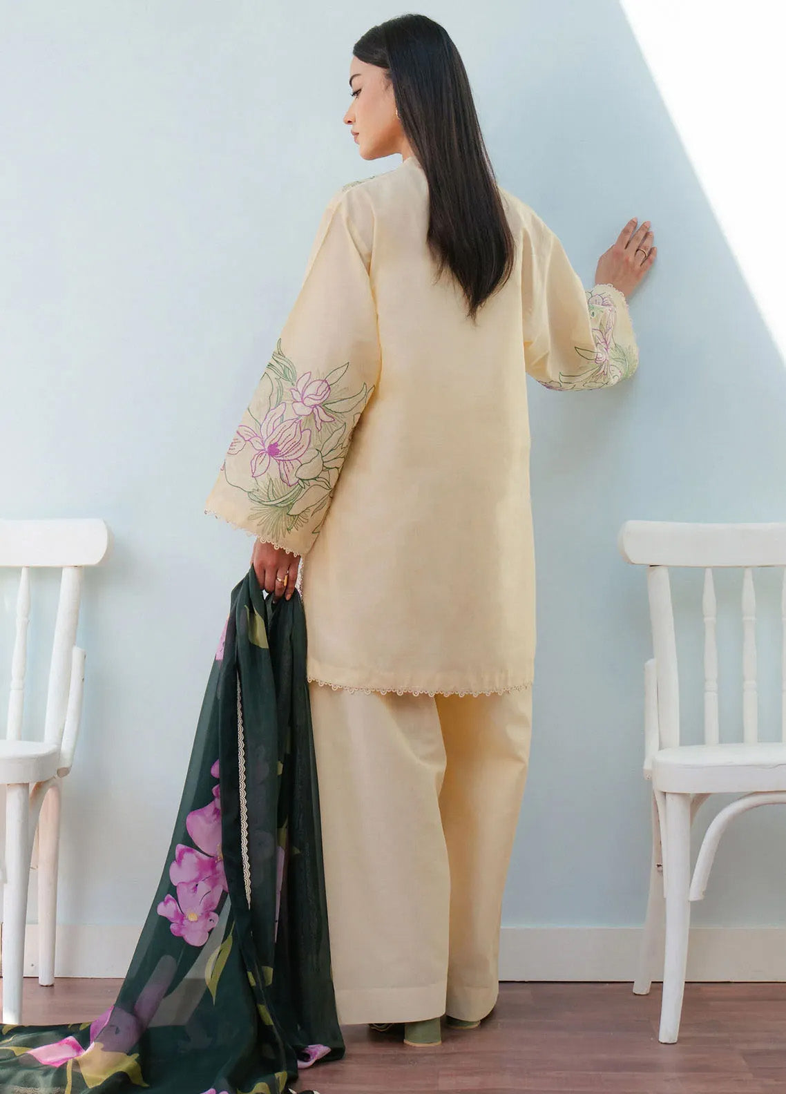COCO LAWN EMB 2pc UNSTITCHED (#001)