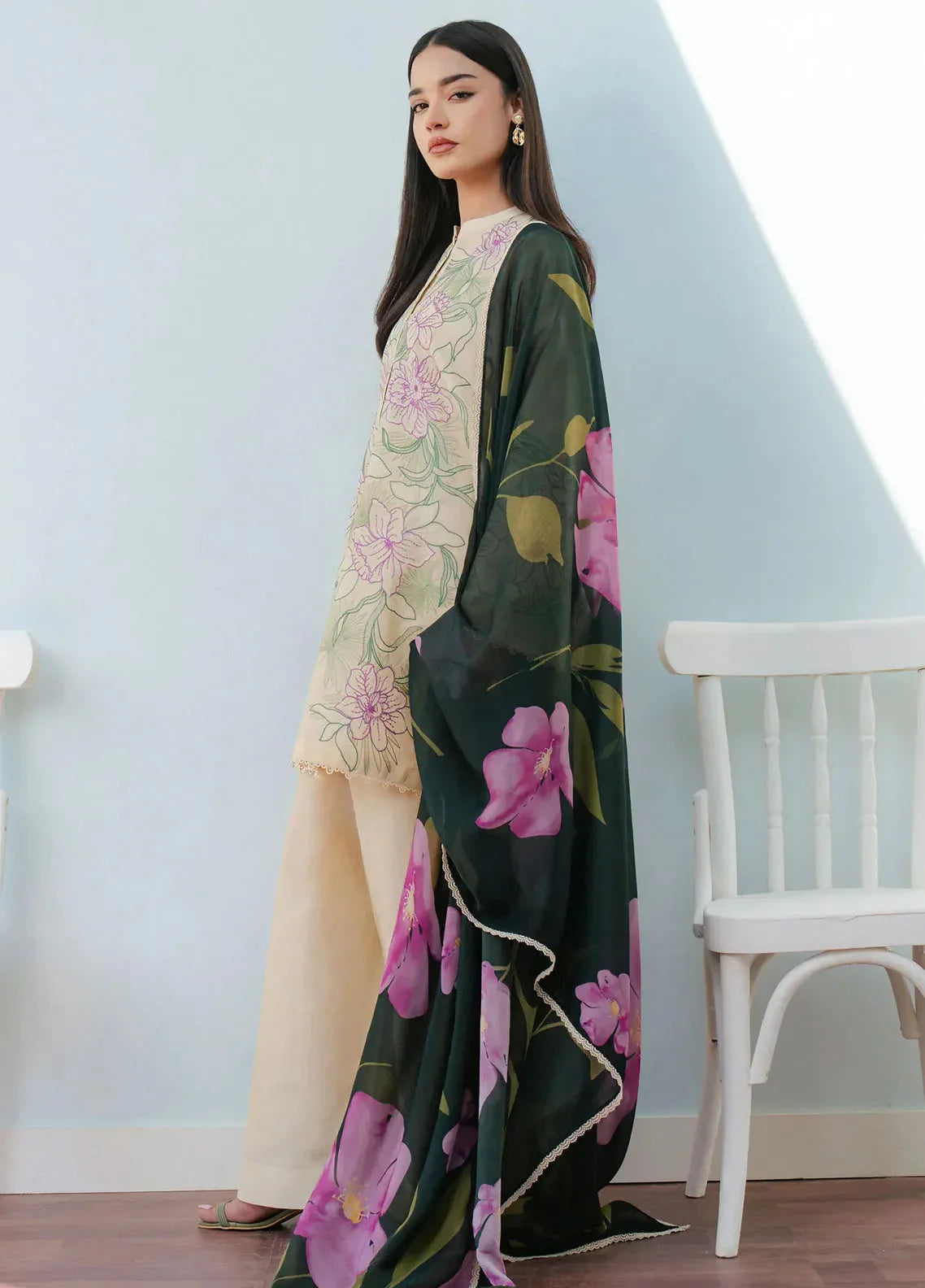 COCO LAWN EMB 2pc UNSTITCHED (#001)