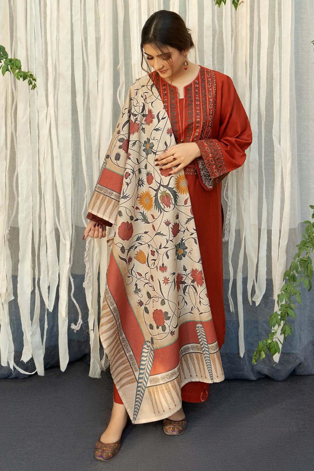 LAWN 3PC EMBROIDERED 006
