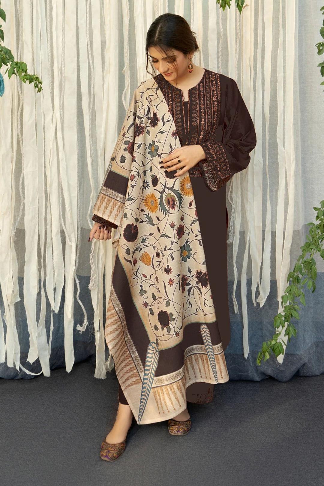 LAWN 3PC EMBROIDERED 007