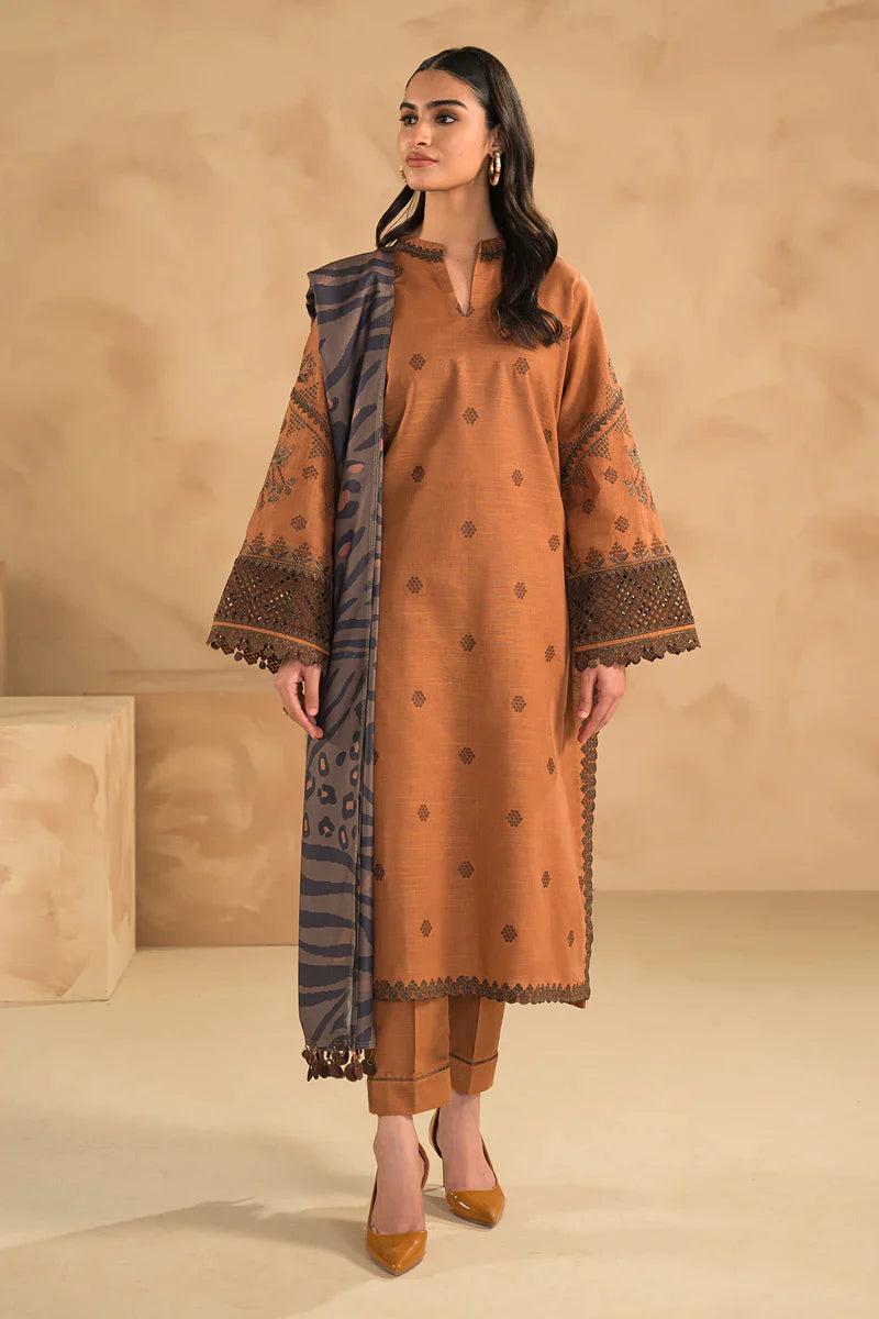 LAWN 3PC EMBROIDERED 008