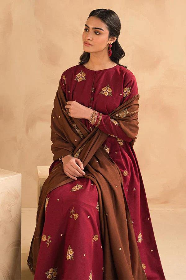 🌸 SUMMER'S COLLECTION 🌸  🟥 BRAND NAME : LIBAAS 🟨 CATEGORY : LAWN 3PC Embroidered (004)