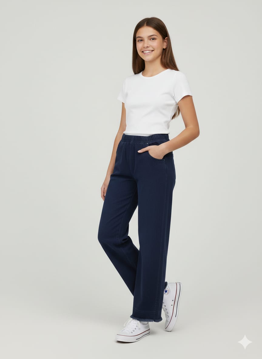 Women's Wide Leg Denim (blue)